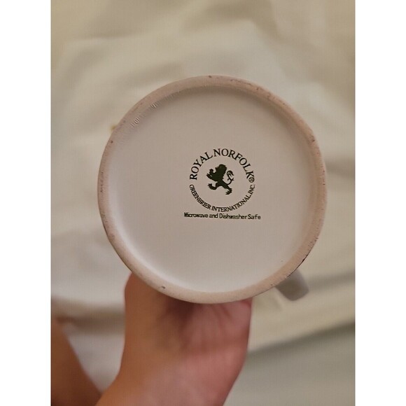 Royal Norfolk Poinsettia Coffee Mug Christmas Dishwasher Microwave Save - Picture 6 of 6